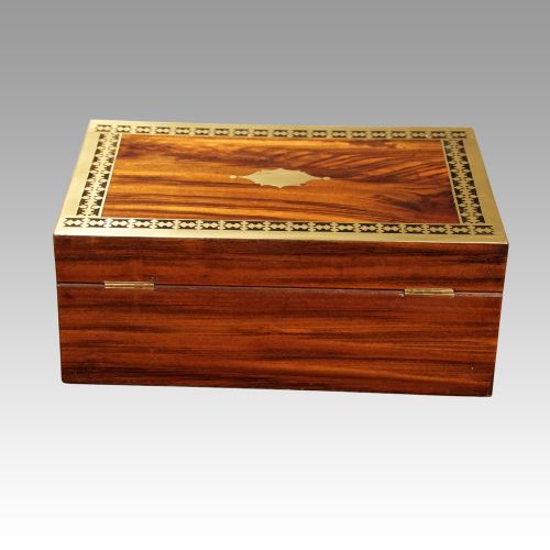 fig 5. Antique rosewood cut brass box
