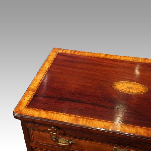 fig 4. George III inlaid kneehole