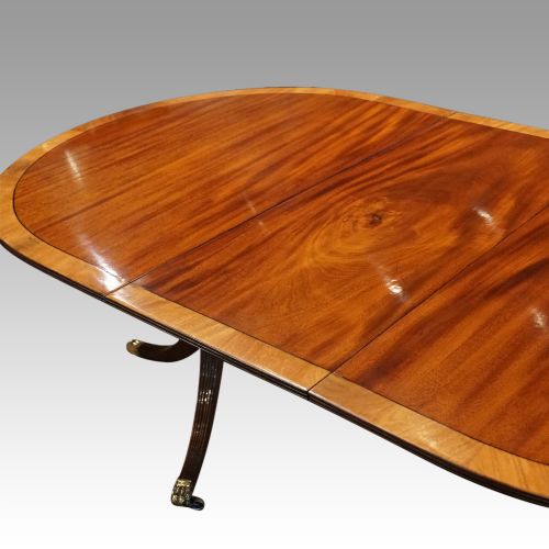 fig 6. Regency style mahogany dining table