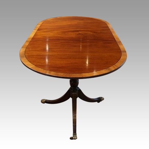 fig 8. Regency style mahogany dining table