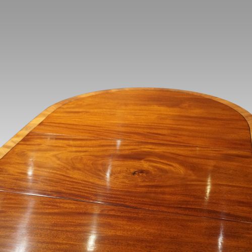 fig 9. Regency style mahogany dining table