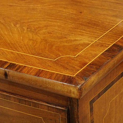 fig 2. Regency inlaid bow fronted chest