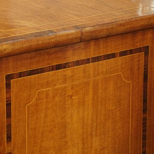 fig 4. Regency inlaid bow fronted chest