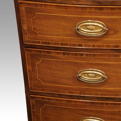 fig 5. Regency inlaid bow fronted chest