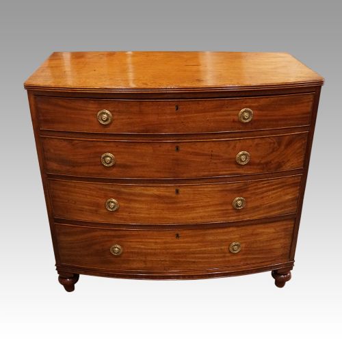 Georgian Mahogany Bow-fronted Chest