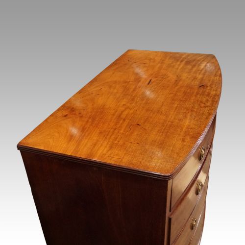 fig 4. Georgian mahogany bow-fronted chest