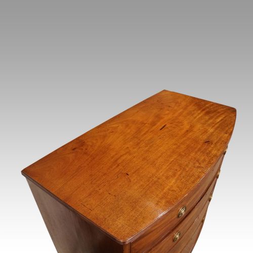 fig 6. Georgian mahogany bow-fronted chest