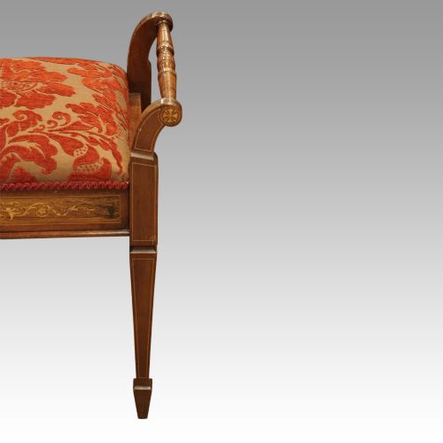 fig 1. Edwardian inlaid piano stool