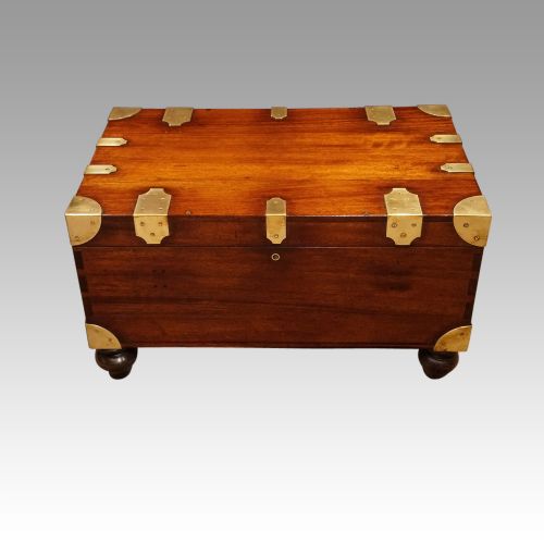 Victorian Mahogany Military Chest