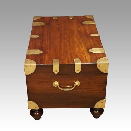 fig 3. Victorian mahogany military chest