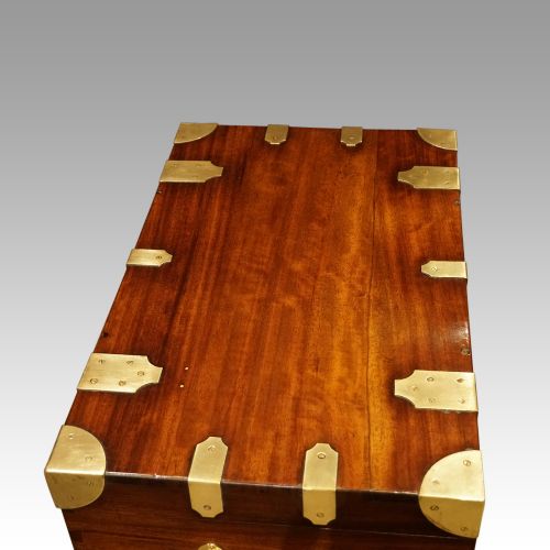 fig 4. Victorian mahogany military chest