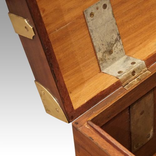 fig 6. Victorian mahogany military chest