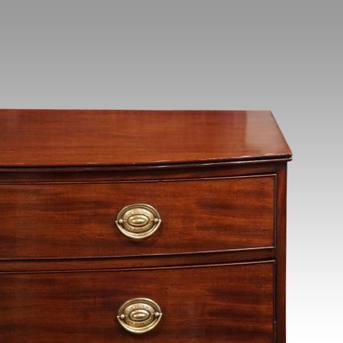 fig 1. Regency mahogany bow fronted chest
