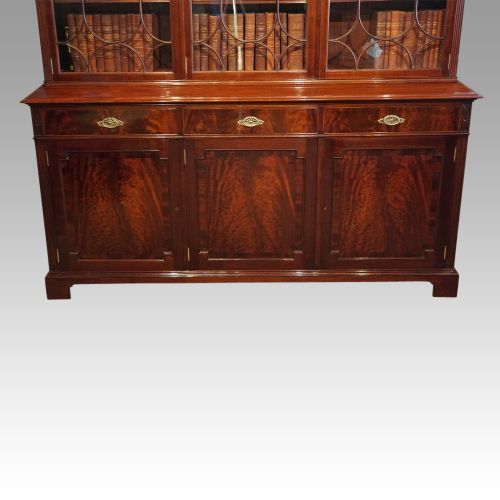 fig 9. Edwardian mahogany library bookcase