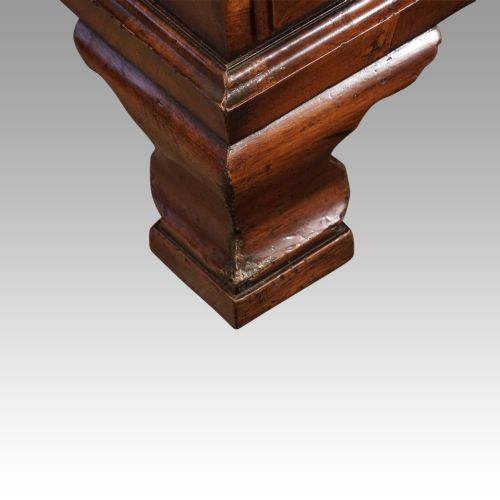 fig 3. Walnut pedestal desk by Waring and Gillow