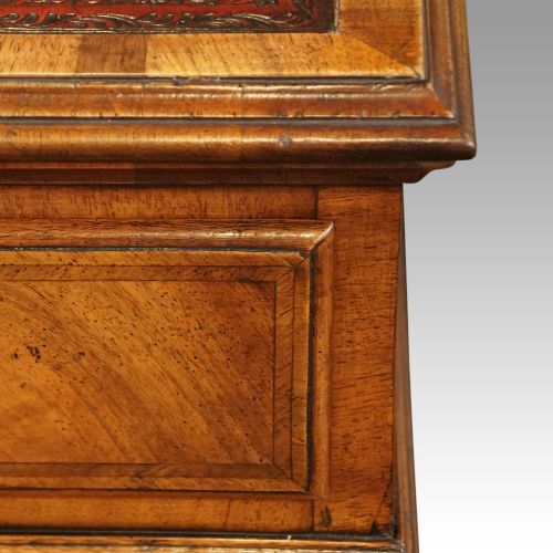 fig 5. Walnut pedestal desk by Waring and Gillow