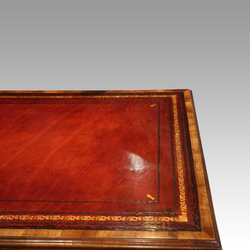 fig 6. Walnut pedestal desk by Waring and Gillow