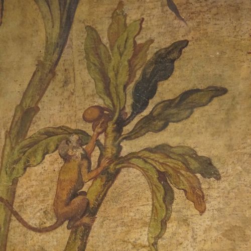 fig 5. Pair Antique large painted wall panels