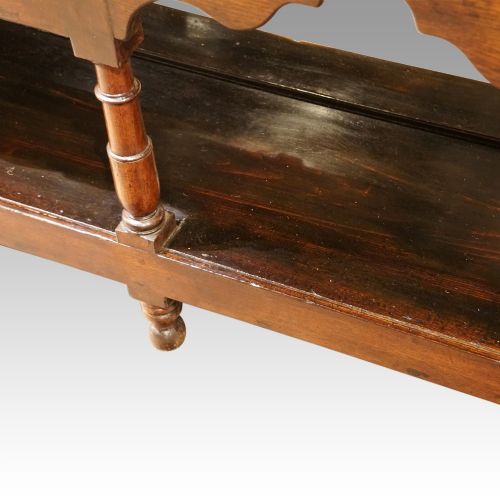 fig 2. Antique potboard oak dresser base