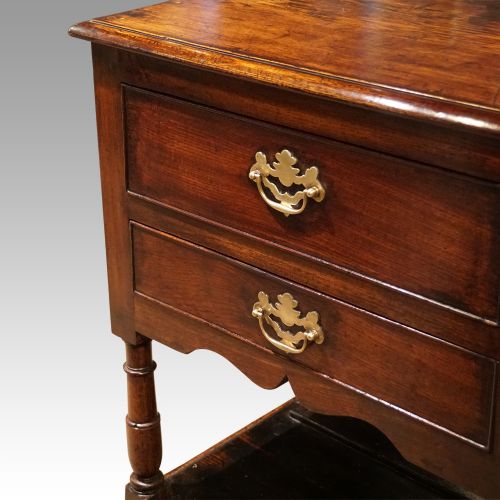 fig 4. Antique potboard oak dresser base
