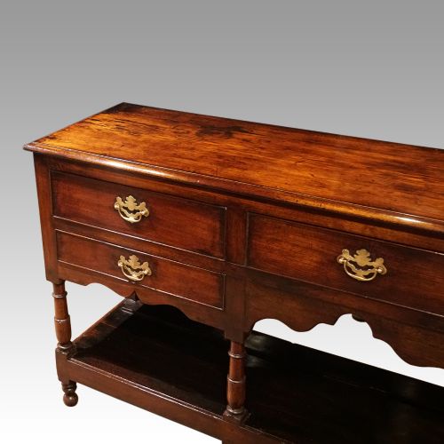 fig 5. Antique potboard oak dresser base