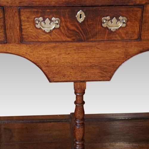 fig 2. Antique oak potboard dresser base