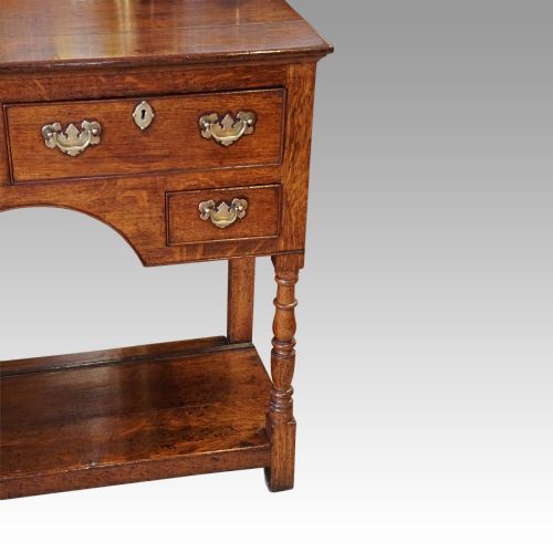 fig 6. Antique oak potboard dresser base