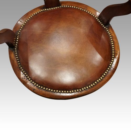 fig 2. Victorian mahogany revolving desk chair