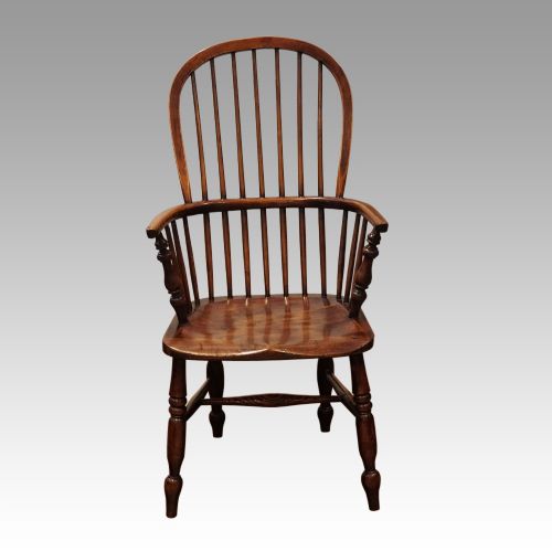 fig 1. Set of 4 Antique stick back armchairs