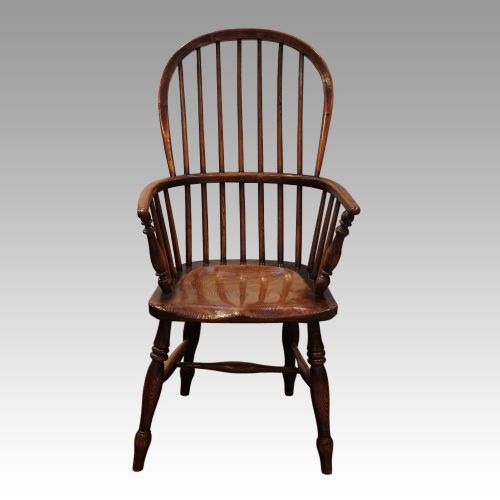 fig 5. Set of 4 Antique stick back armchairs
