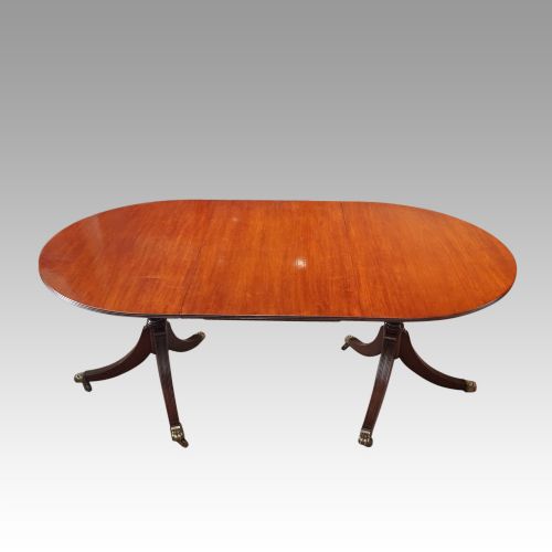 Regency Style Twin Pillar Dining Table