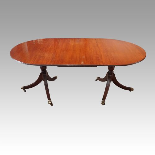 fig 7. Regency style twin pillar dining table