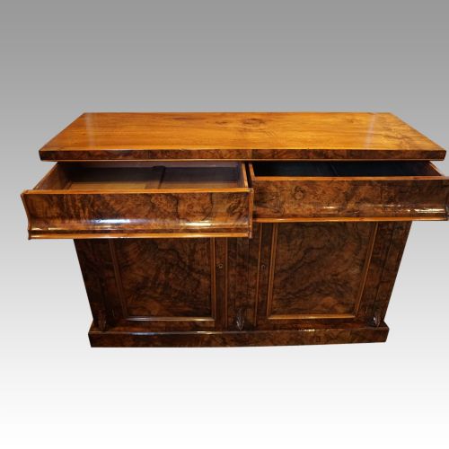 fig 4. Victorian burr walnut chiffonier sideboard