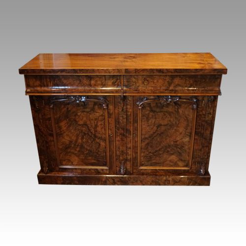 fig 6. Victorian burr walnut chiffonier sideboard