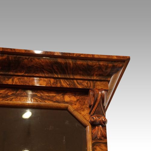 fig 2. Victorian burr walnut library bookcase