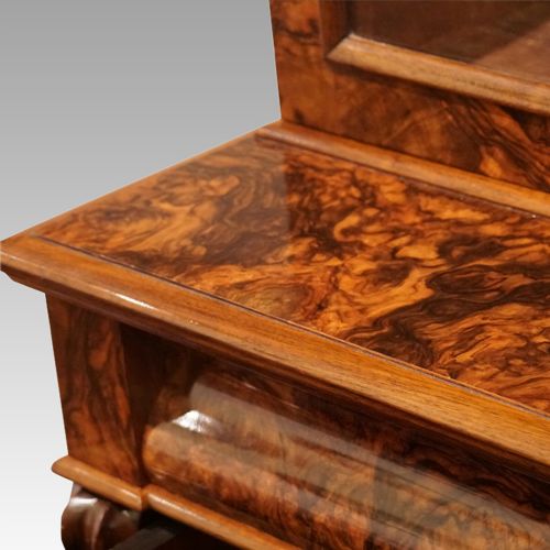 fig 4. Victorian burr walnut library bookcase