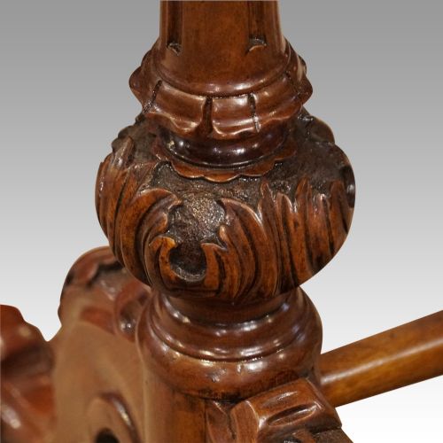fig 6. Victorian inlaid walnut backgammon table