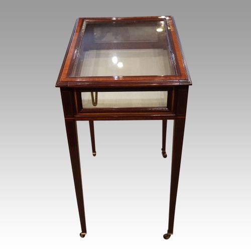 fig 4. Edwardian inlaid mahogany curio cabinet
