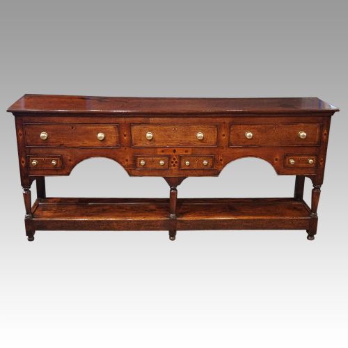 George III Oak Pot Board Dresser Base