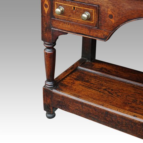 fig 3. George III oak pot board dresser base