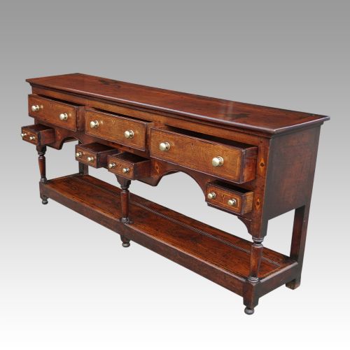 fig 7. George III oak pot board dresser base