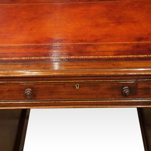 fig 2. Victorian mahogany pedestal desk 150cms