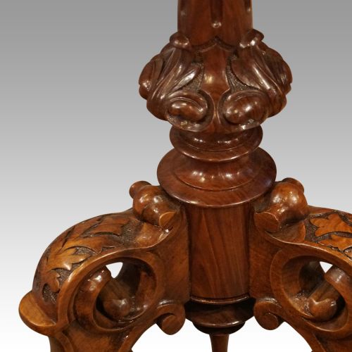 fig 3. Victorian inlaid walnut wine table