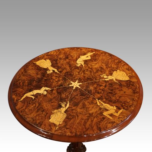 fig 5. Victorian inlaid walnut wine table