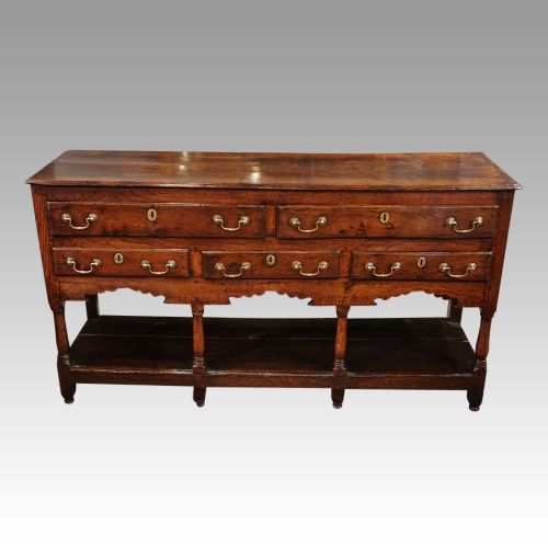 George III Oak Dresser Base