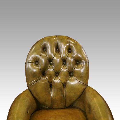 fig 3. Victorian leather reading chair
