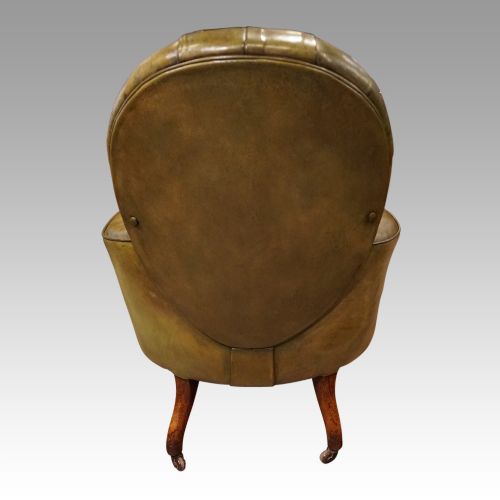 fig 4. Victorian leather reading chair