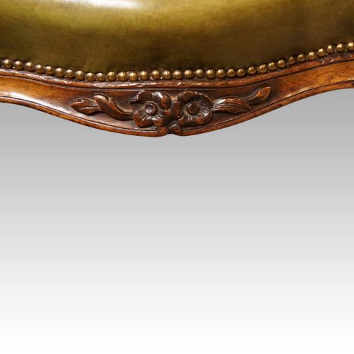 fig 6. Victorian leather reading chair