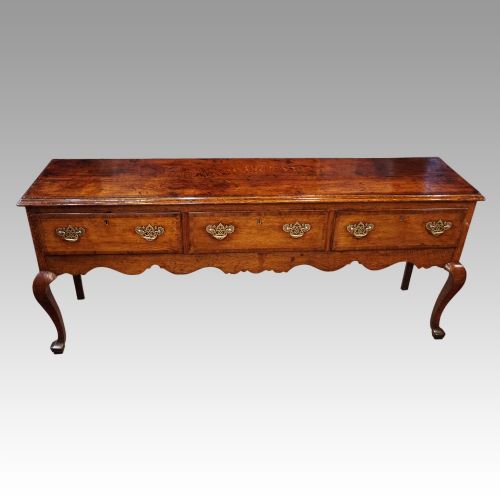 George III Oak Cabriole Leg Dresser