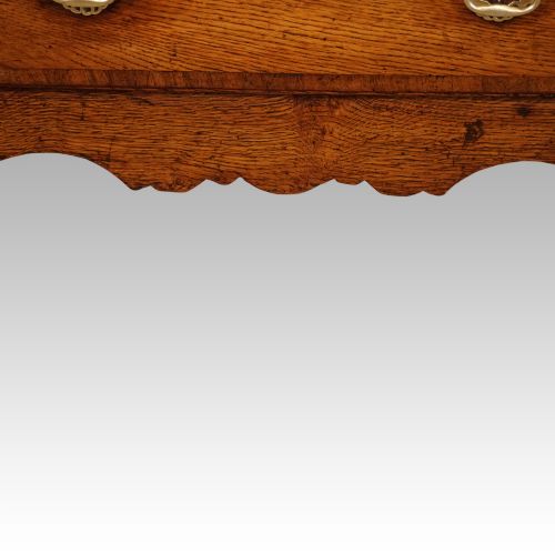 fig 1. George III oak cabriole leg dresser